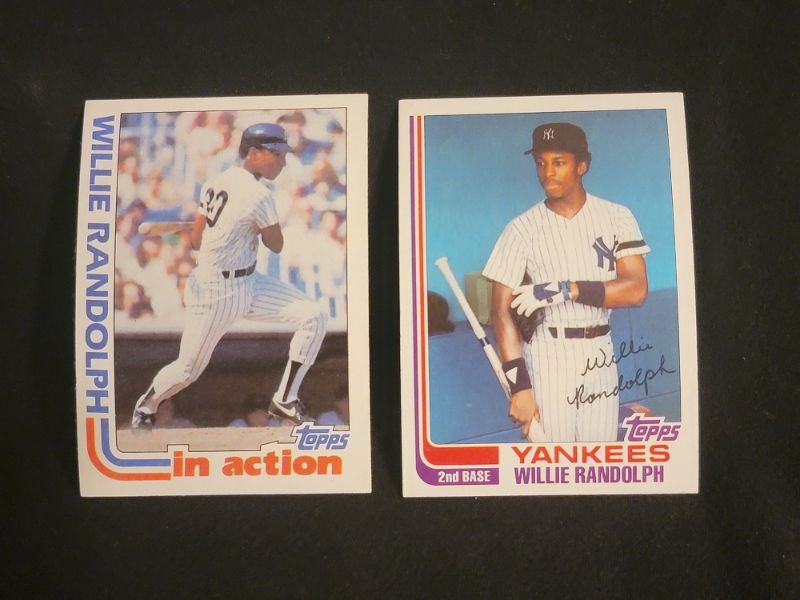 Photo 1 of (2) 1982 WILLIE RANDOLPH TOPPS CARDS SEQUENTIAL 569, 570