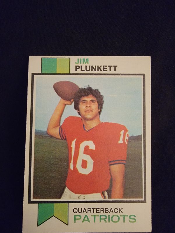 Photo 1 of 1973 JIM PLUNKETT TOPPS CARD
