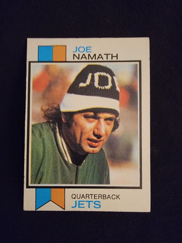Photo 1 of 1973 JOE NAMATH TOPPS CARD