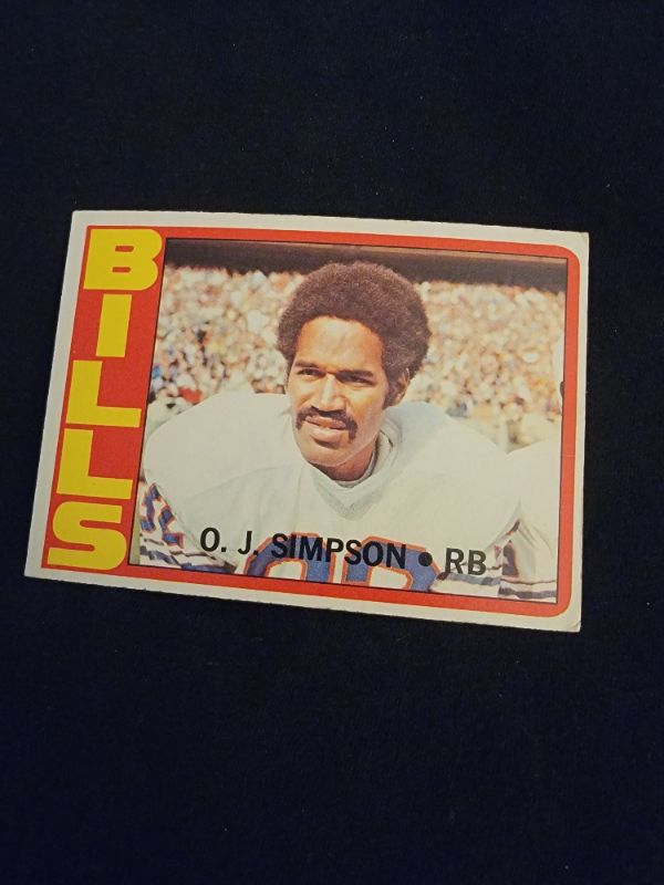 Photo 1 of 1972 O.J. SIMPSON TOPPS CARD