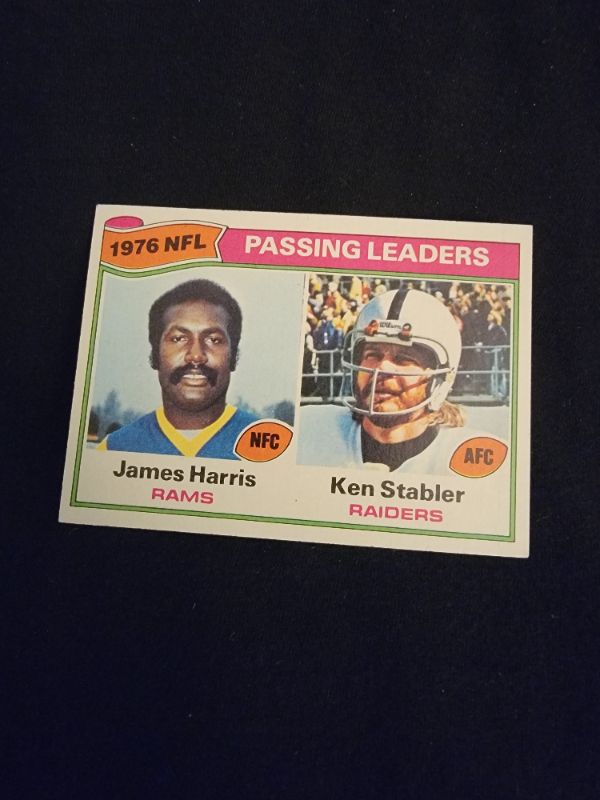 Photo 1 of 1977 JAMES HARRIR & KEN STABLER CARD