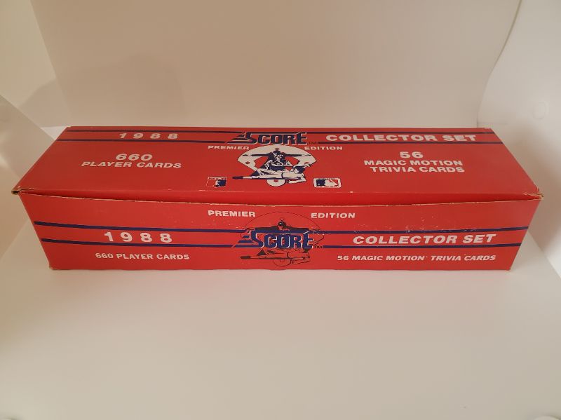 Photo 1 of 1988 SCORE BASEBALL SET 
A FACTORY SET NEVER OPENED!!