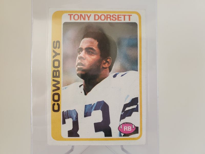 Photo 1 of 1978 TONY DORSETT ROOKIE!!!
THIS IS A SHARP CARD!!
MINT GRADED CARDS LIKE THIS SELL FOR 12,500!!!  THIS ONE ISN'T A TEN BUT HOW NICE IS IT!!!