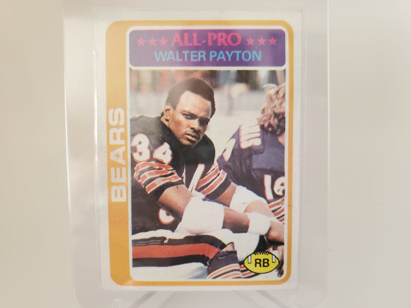 Photo 1 of 1978 WALTER PAYTON CARD!!! WOW IS THIS NICE!!!
THIS CARD IS AS NICE AND IS A 3RD YEAR CARD!! GET IT BEFORE IT EXPLODES!!