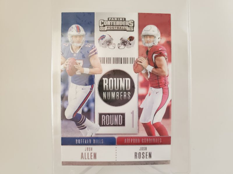 Photo 1 of 2018 JOSH ALLEN PANINI ROUND NUMBERS ROOKIE!!
IMMACULATE CARD HERE
