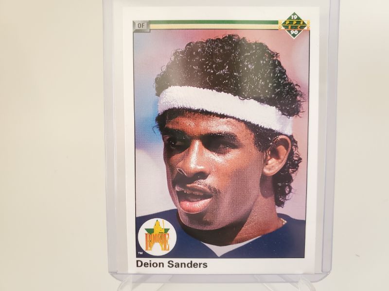 Photo 1 of 1990 DEION SANDERS ROOKIE CARD!!
GET SOME PRIME TIME HERE!!
IMMACULATE CARD