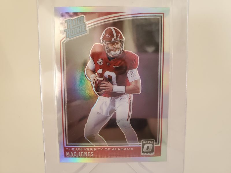 Photo 1 of 2021 DONRUSS OPTIC MAC JONES!!
THIS IS THE ONLY ONE OUT ON THE MARKET SO GET IT BEFORE HE BECOMES ANOTHER GOAT!!