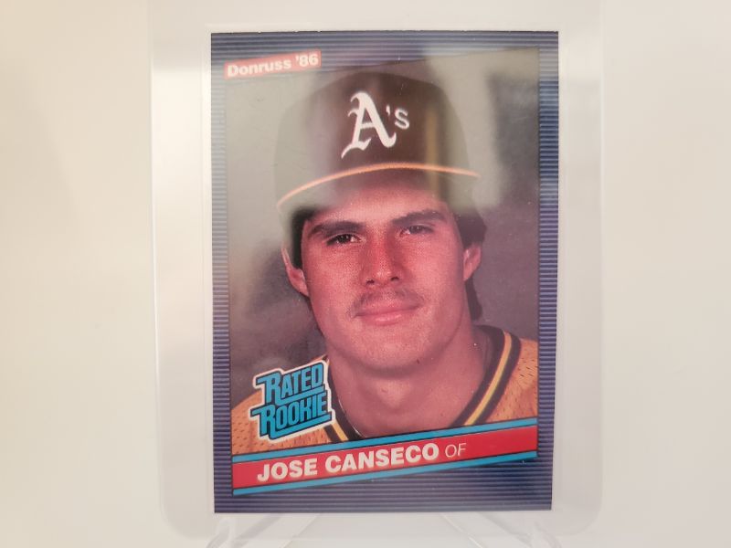 Photo 1 of 1986 DONRUSS JOSE CANSECO ROOKIE!!
HARD CARD TO FIND CENTERED