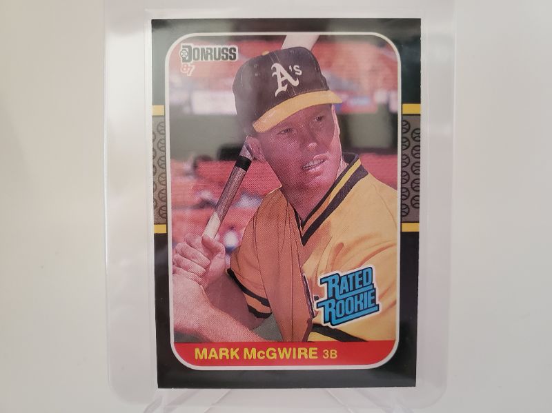 Photo 1 of 1987 DONRUSS MARK MCGWIRE ROOKIE!!
GREAT SHAPE!! VERY SHARP