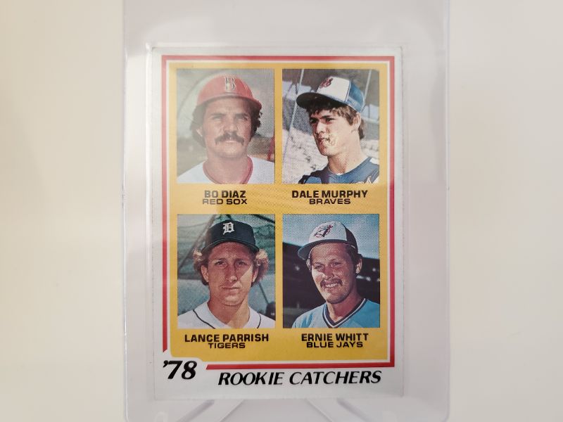 Photo 1 of 1978 TOPPS DALE MURPHY/LANCE PARRISH ROOKIES!!
THIS CARD HAS 4 ALL STARS!! WOW