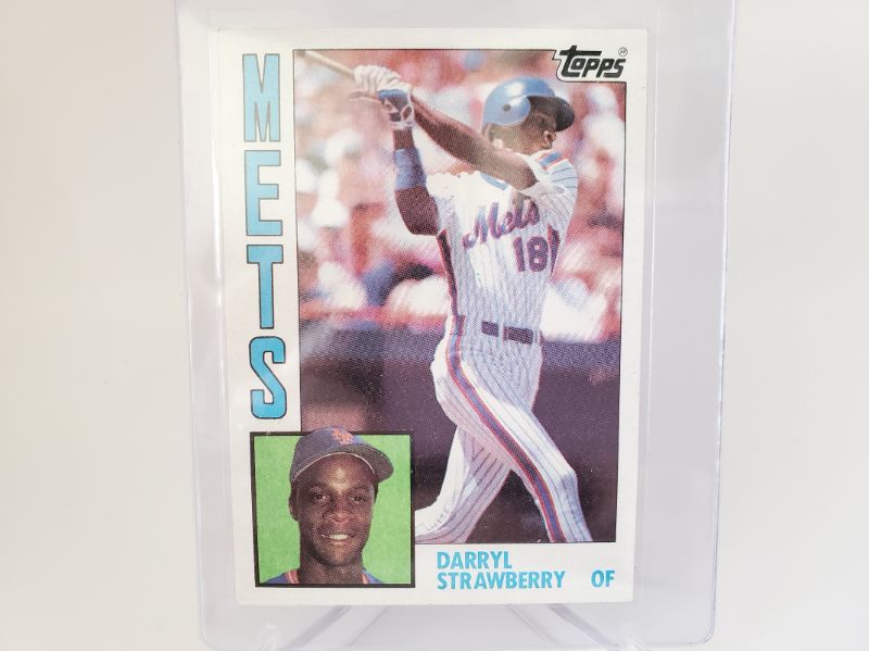 Photo 1 of 1984 TOPPS DARRYL STRAWBERRY ROOKIE!!
THIS CARD IS AS CLOSE TO PERFECT AS YOU WILL FIND. 
MINT CARDS GO FOR 350!! GET A DEAL OF THE YEAR HERE!!