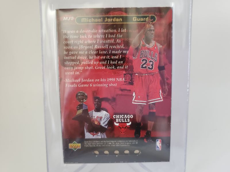 Photo 2 of 1999 UPPER DECK MICHAEL JORDAN GAME CALL CARD!!