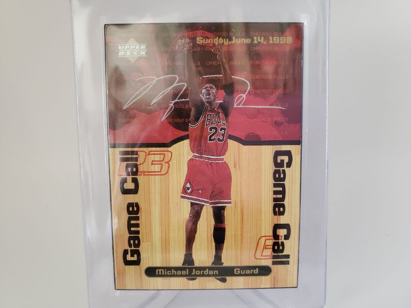 Photo 1 of 1999 UPPER DECK MICHAEL JORDAN GAME CALL CARD!!