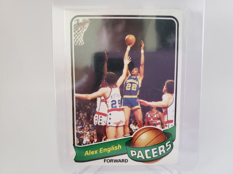 Photo 1 of 1979 TOPPS BASKETBALL ALEX ENGLISH ROOKIE CARD!!
MINT ONES SELL FOR 1700!!!