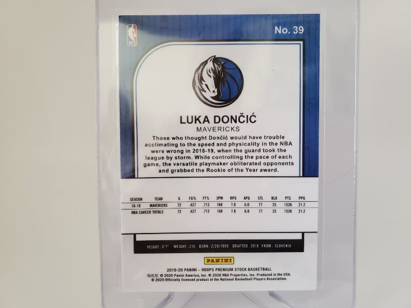Photo 2 of 2019 HOOPS PREMIUM STOCK LUKA DONCIC!!
WOW A MINT CARD FOR THE SLOVAK SENSATION