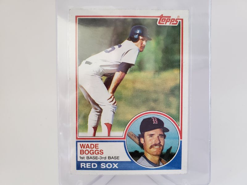 Photo 1 of 1983 TOPPS WADE BOGGS ROOKIE!!
WOW IS THIS CARD SHARP!!
MINT ONES GO FOR 800