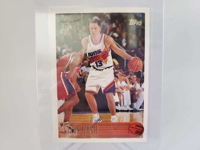 Photo 1 of 1996 TOPPS STEVE NASH ROOKIE
THIS CARD IS IMMACULATE!!
MINT GRADED ONES SELL FOR 350+