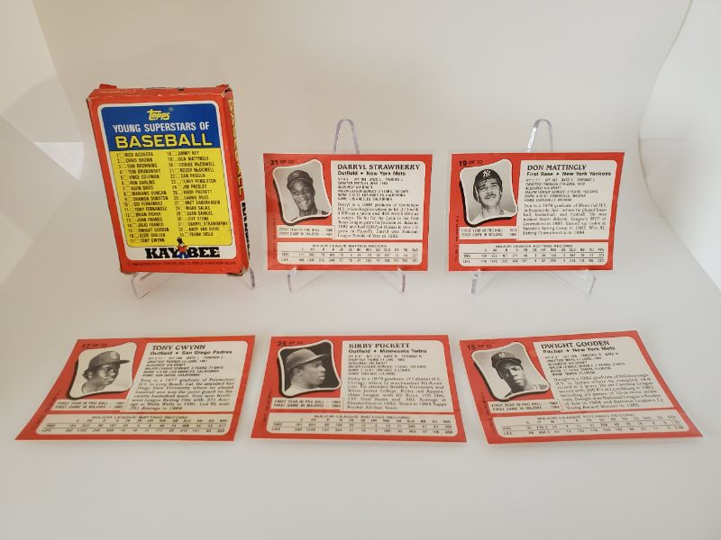 Photo 2 of 1985 SUPERSTARS SET 
PUCKETT, MATTINGLY, STRAWBERRY!! WOW