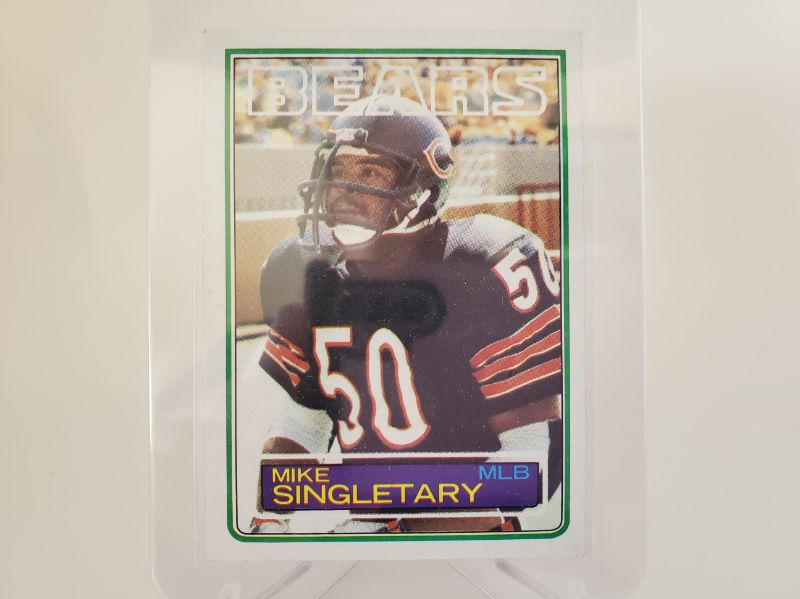 Photo 1 of 1983 MIKE SINGLETARY CARD!!
WOW IS THIS CARD IMMACULATE OR WHAT??