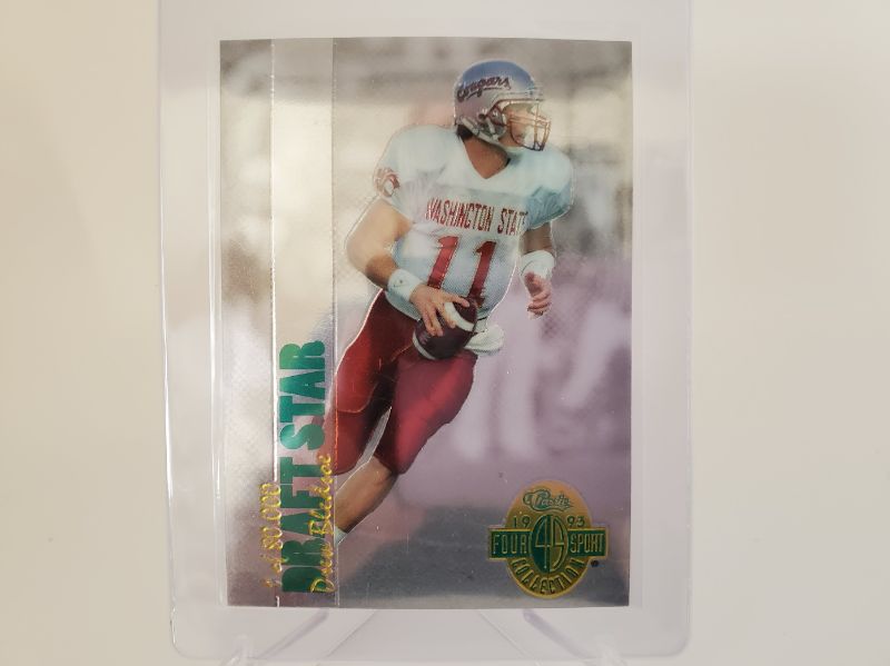 Photo 1 of 1993 CLASSIC LIMITED DREW BLEDSOE NUMBERED!!
WOW WHAT A SHARP CARD