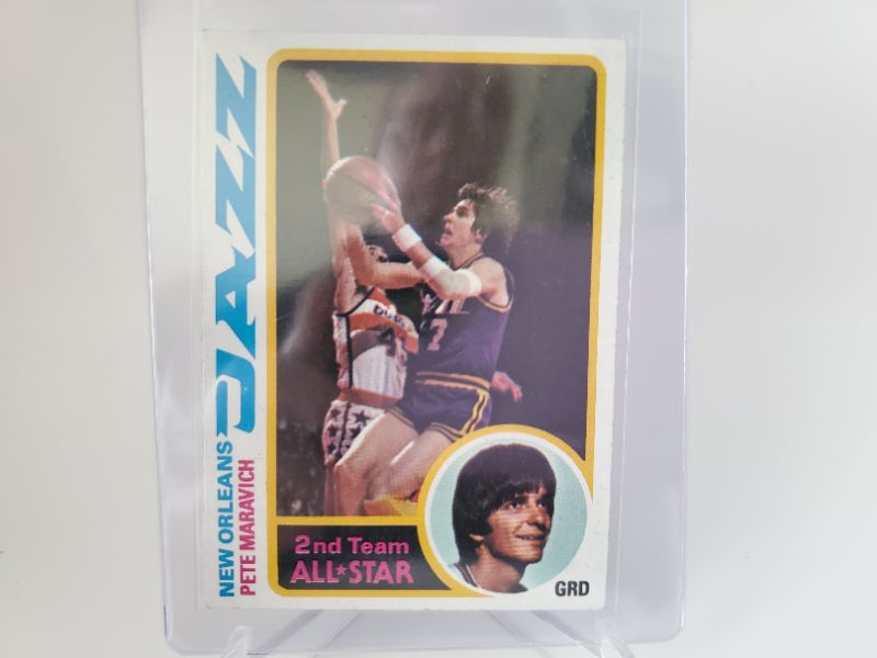 Photo 1 of 1978 TOPPS "PISTOL" PETE MARAVICH!!
PETE AT HIS BEST IN A GREAT CARD