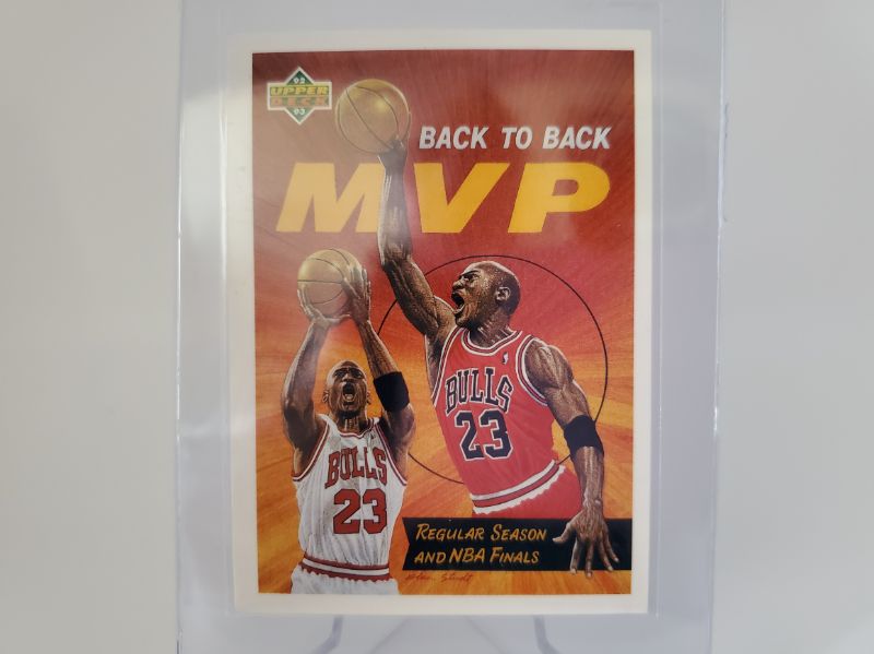 Photo 1 of 1992 UPPER DECK MICHAEL JORDAN MVP CARD!!
EXTREMELY SHARP 