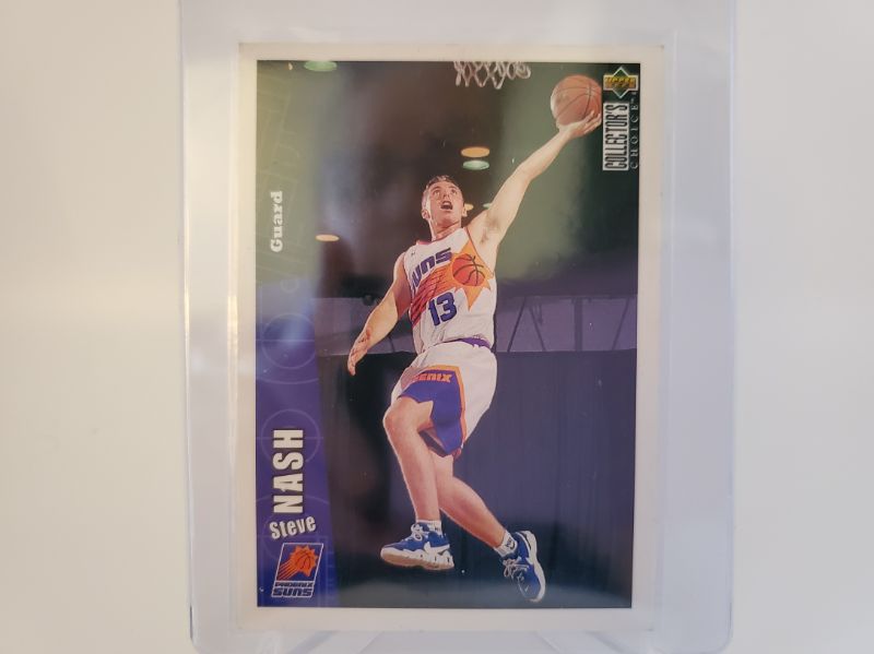 Photo 1 of 1996 UD COLLECTORS CHOICE STEVE NASH ROOKIE!!
THIS A VERY SHARP CARD HERE!!