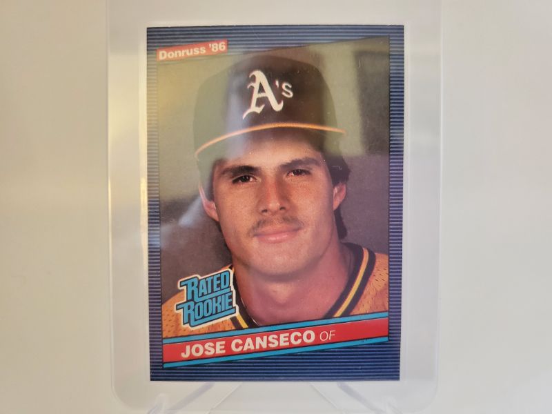Photo 1 of 1986 DONRUSS JOSE CANSECO ROOKIE!!
CENTERED, SHARP CORNERS A REALLY HARD TO FIND LIKE THIS!!