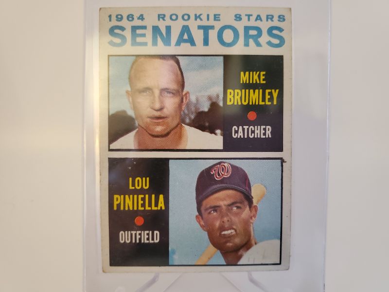 Photo 1 of 1964 TOPPS LOU PINELLA ROOKIE CARD!!
PLAYER GREAT AND MANAGER HALL OF FAMER!!