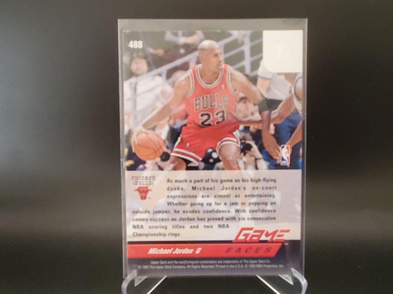 Photo 2 of UPPER DECK MICHAEL JORDAN!!
GAME FACES VERSION OF MJ AT HIS BEST