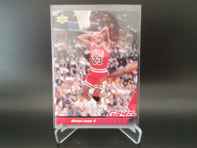 Photo 1 of UPPER DECK MICHAEL JORDAN!!
GAME FACES VERSION OF MJ AT HIS BEST