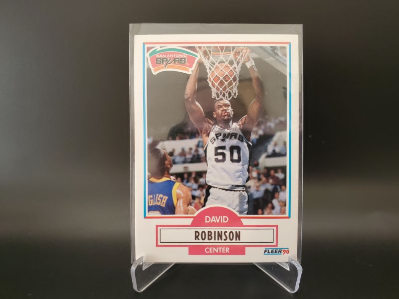 Photo 1 of 1990 FLEER DAVID ROBINSON ROOKIE
VERY VERY SHARP CARD HERE!! CENTERED AND SHARP CORNERS!!