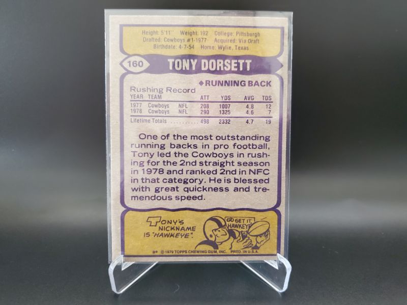 Photo 2 of 1979 TOPPS TONY DORSETT 2ND YEAR CARD!!!
WHAT A SHARP CARD HERE THE PICTURES DON'T LIE!!!!