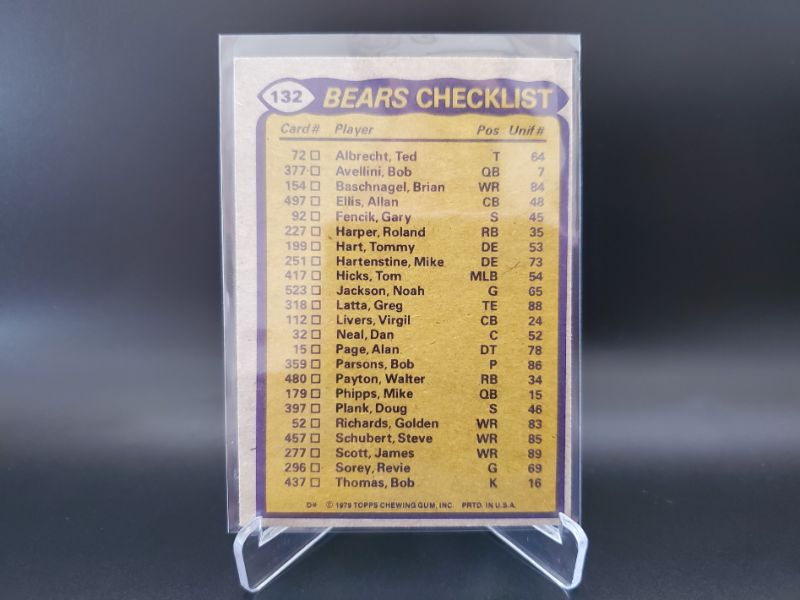 Photo 2 of 1979 TOPPS WALTER PAYTON CH BEARS TL CARD!!
A SHARP CARD HERE OF SWEETNESS!!