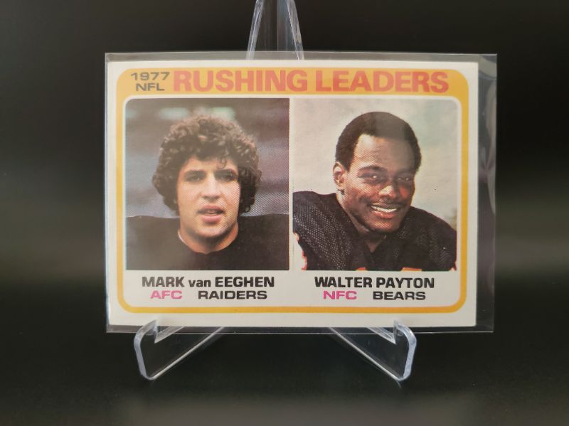 Photo 1 of 1978 WALTER PAYTON/VAN EEEGAN RUSHING LEADERS CARD!!
SHARP SHARP CARD HERE