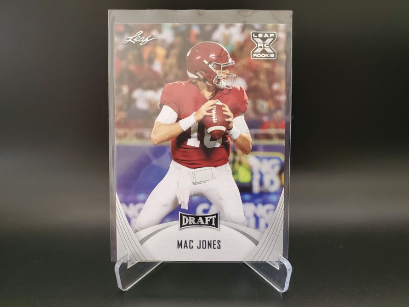 Photo 1 of 2021 LEAF X MAC JONES!!!! WOW WHAT A SHARP CARD HERE!!
IMMACULATE!!!