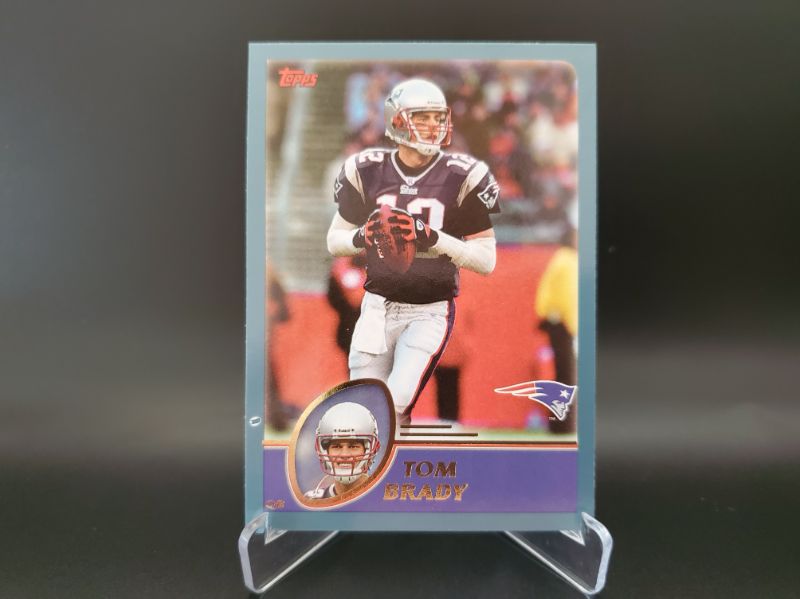 Photo 1 of 2004 TOPPS TOM BRADY CARD!!!
IMMACULATE CARD HERE, GEM MINT GRADED CARDS GO FOR OVER 300!! 
THE PICS DON'T LIE HERE!!