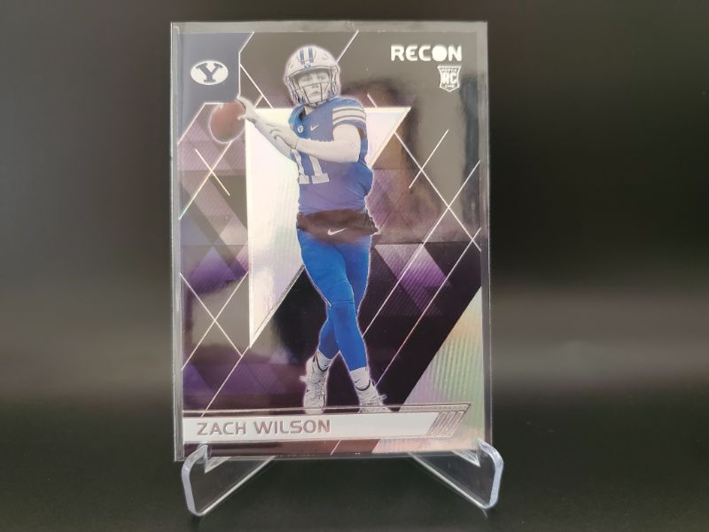 Photo 1 of 2021 PANINI RECON ZACH WILSON!! WHAT AN AMAZING CARD HERE!!
RARE CARD AND WOW IS IT SHARP