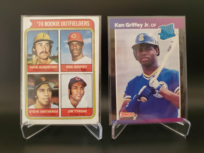 Photo 1 of 1989 KEN GRIFFEY JR ROOKIE AND 1974 KEN GRIFFEY SR ROOKIE CARDS!!!
WOW I HAVE NEVER SEEN THESE TWO OFFERED AT THE SAME TIME!!