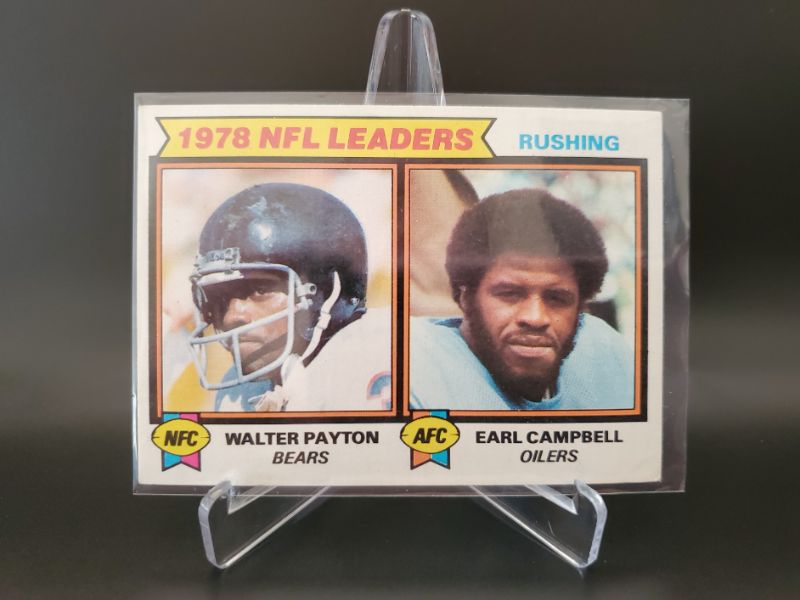 Photo 1 of 1979 TOPPS WALTER PAYTON/EARL CAMPBELL CARD!!
2 OF THE VERY BEST EVER ON A SWEET CARD HERE!!
