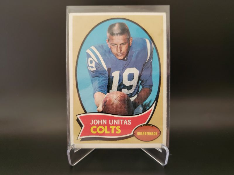 Photo 1 of 1970 JOHN UNITAS!!
WHAT A GREAT CARD OF THE HALL OF FAMER!!