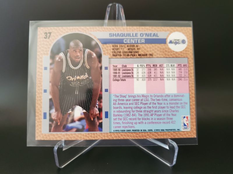 Photo 2 of 1992 FLEER SHAQUILLE O'NEAL DRAKES EDITION!!
A VERY TOUGH TO FIND THIS NICE SPECIAL CARD!!