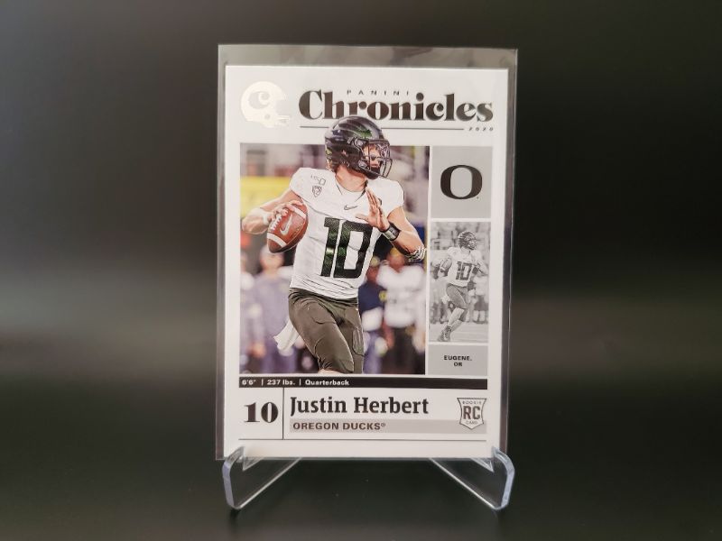 Photo 1 of 2020 CHRONICLES DRAFT PICK JUSTIN HERBERT ROOKIE!!
WOW JUST ANOTHER WINNER HERE!!!