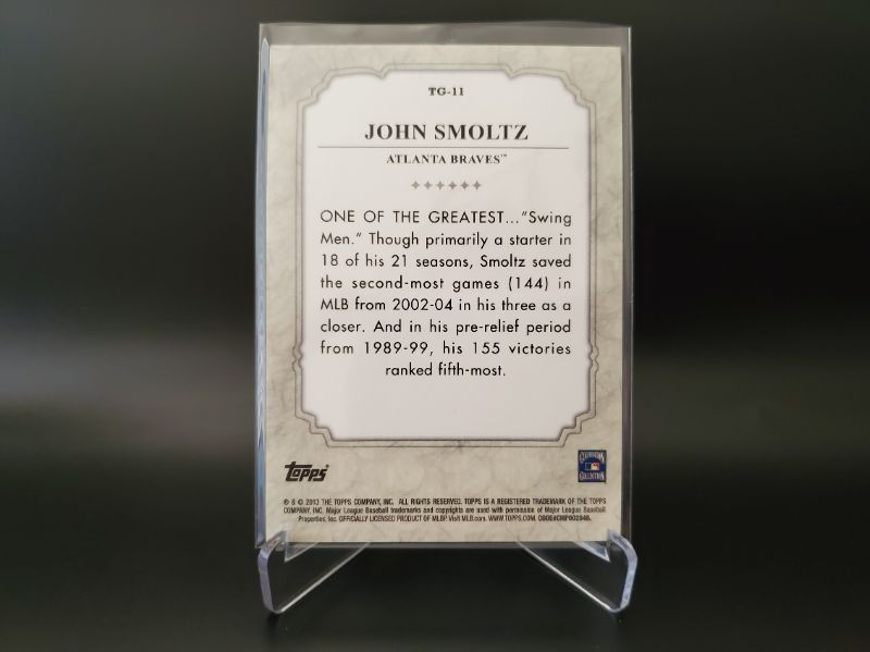 Photo 2 of 2013 TOPPS ALLTIME GREATEST JOHN SHMOLTZ NUMBERED!!!
#2/50