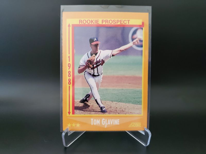 Photo 1 of 1988 SCORE TOM GLAVINE ROOKIE!!
THE HALL OF FAMER AT HIS BEST!!
IMMACULATE CARD!!