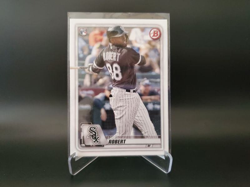 Photo 1 of 2020 BOWMAN LUIS ROBERT ROOKIE CARD!!
THE WHITE SOX TOP PLAYER AT HIS BEST!