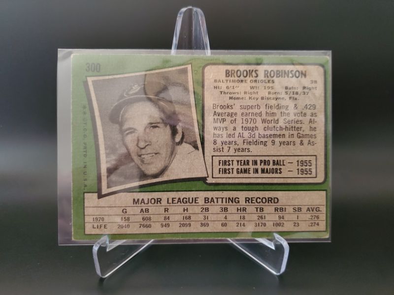 Photo 2 of 1971 TOPPS BROOKS ROBINSON!!
HARD CARDS TO FIND AND THIS NICE ALSO!!