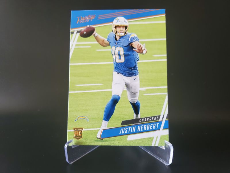 Photo 1 of 2020 PANINI PRESTIGE JUSTIN HERBERT!!  IMMACULATE AND SHARP
MSRP=$250.00
