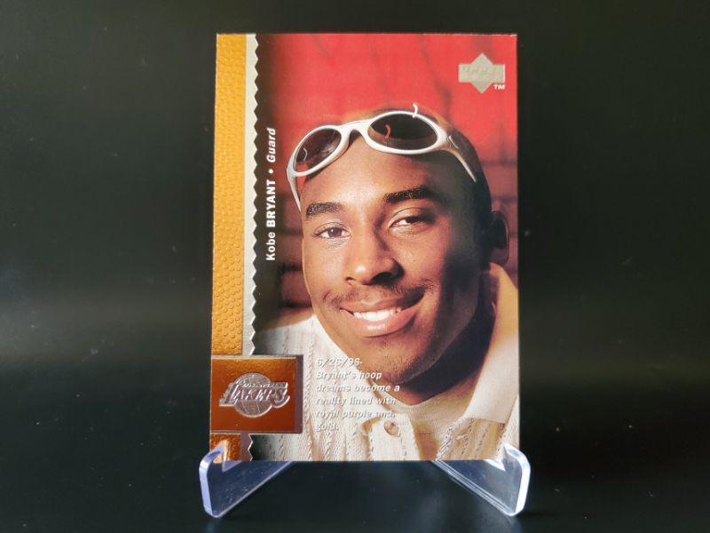 Photo 1 of 1996 UPPER DECK KOBE BRYANT ROOKIE!! THIS CARD NEEDS TO GO TO PSA QUICK!!!
MSRP=$600.00