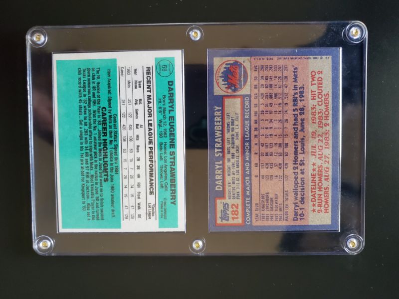 Photo 2 of 1984 DONRUSS AND TOPPS DARRYL STRAWBERRY ROOKIES!!
THEY ARE IMMACULATE!!
MSRP=$399.00